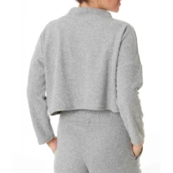 Cache CoeurSweat court maternité gris Cache Coeur Lingerieen viscose- SWEETHOME