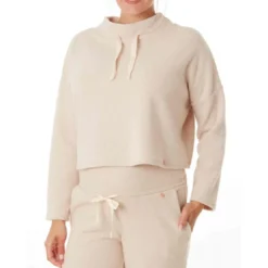 Cache CoeurSweat court maternité blanc Cache Coeur Lingerieen viscose- SWEETHOME