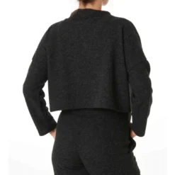 Cache CoeurSweat court maternité noir Cache Coeur Lingerieen viscose- SWEETHOME