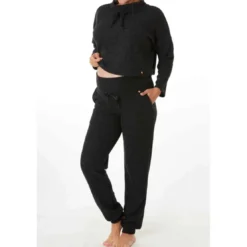 Cache CoeurSweat court maternité noir Cache Coeur Lingerieen viscose- SWEETHOME