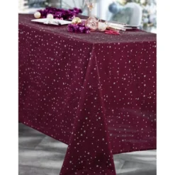 CalitexNappe Textile EVITA Bordeaux/Argent