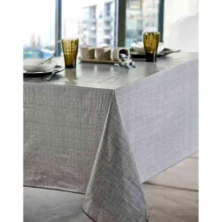 CalitexNappe Toile Cirée EFFET TISSAGE Zinc