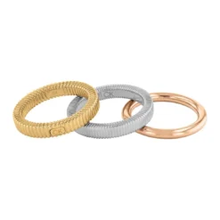 Calvin Klein BijouxBague femme Calvin KleinPlayful Repetition - 35000027 Acier Argent, Doré rose