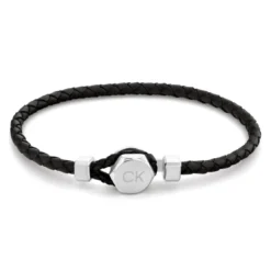Calvin Klein BijouxBracelet Homme Calvin Klein Bijoux - 35000260 Cuir, Acier Noir