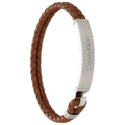 Calvin Klein BijouxBracelet Homme Calvin Klein Bijoux - 35000405 Cuir, Acier Marron