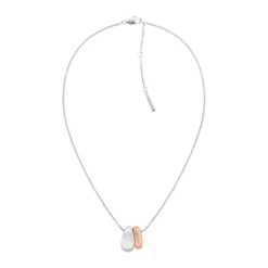 Calvin Klein BijouxCollier Femme Calvin KleinRefine - 35000610 Acier Argent, Doré rose