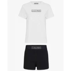 Calvin Klein UnderwearEnsemble pyjama top et short - Calvin Klein Underwear Noiren coton
