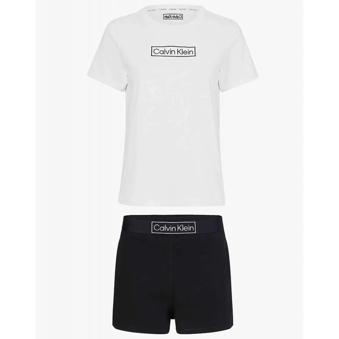 Calvin Klein UnderwearEnsemble pyjama top et short - Calvin Klein Underwear Noiren coton