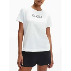 Calvin Klein UnderwearEnsemble pyjama top et short - Calvin Klein Underwear Noiren coton