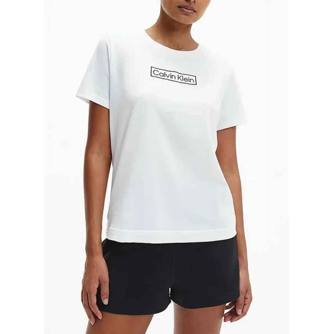 Calvin Klein UnderwearEnsemble pyjama top et short - Calvin Klein Underwear Noiren coton