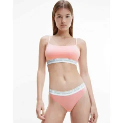 Calvin Klein UnderwearString - Rose - Calvin Klein Underwearen coton