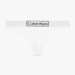 Calvin Klein UnderwearString - Calvin Klein Underwear Blancen coton