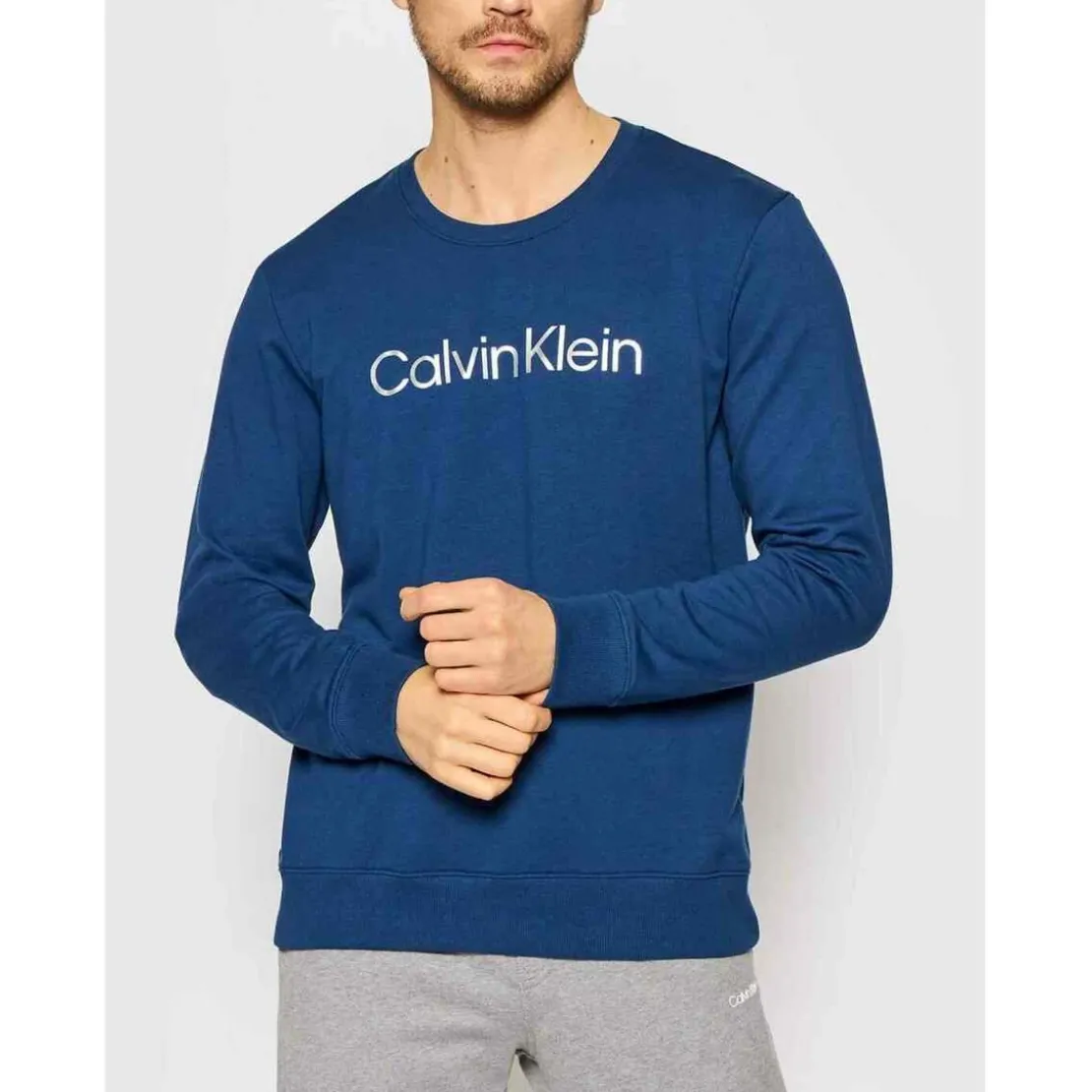 Calvin Klein UnderwearSweatshirt à manches longues Homme - Bleu Calvin Klein Underwear en coton