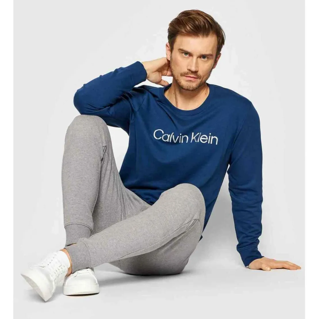 Calvin Klein UnderwearSweatshirt à manches longues Homme - Bleu Calvin Klein Underwear en coton