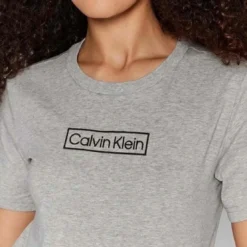Calvin Klein UnderwearT-shirt col rond à manches courtes - Calvin Klein Underwear Grisen coton