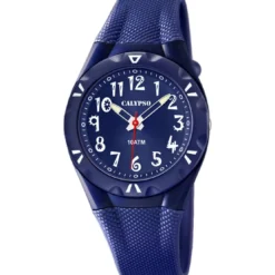 CalypsoMontre Enfant Calypso K6064-3 - Bracelet Silicone Bleu