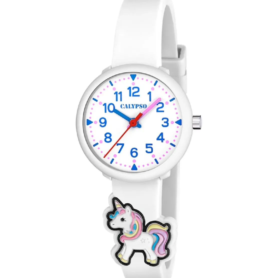 CalypsoMontre fille Calypso My First Watch - K5844-1 Bracelet Silicone Blanc