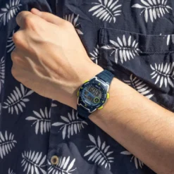 CalypsoMontre Homme Calypso Digital Crush - K5853-3 Bracelet Silicone Bleu Marine