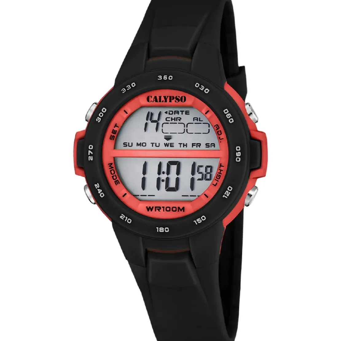 CalypsoMontre Mixte Calypso Junior Collection - K5850-6 Bracelet Silicone Noir