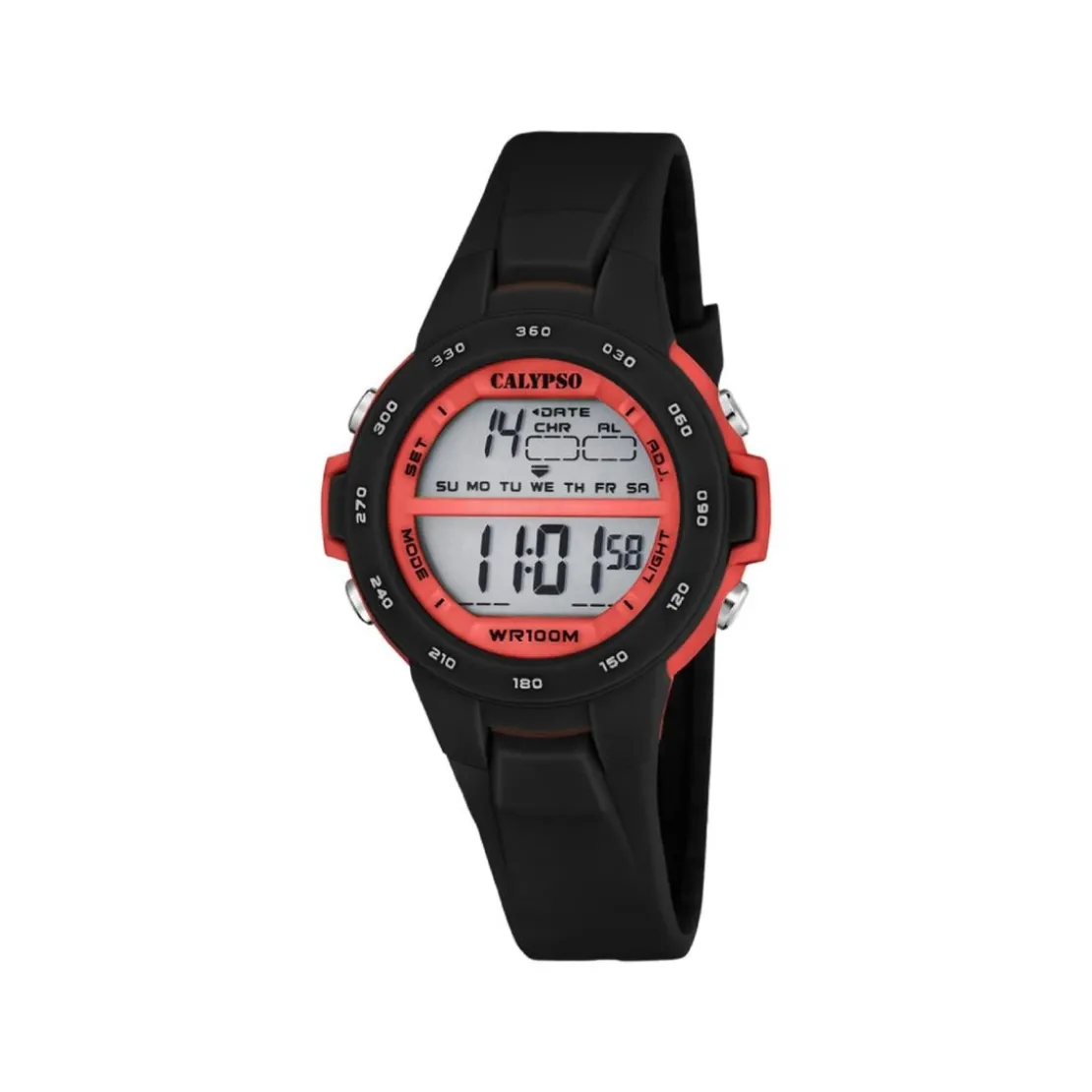 CalypsoMontre Mixte Calypso Junior Collection - K5850-6 Bracelet Silicone Noir