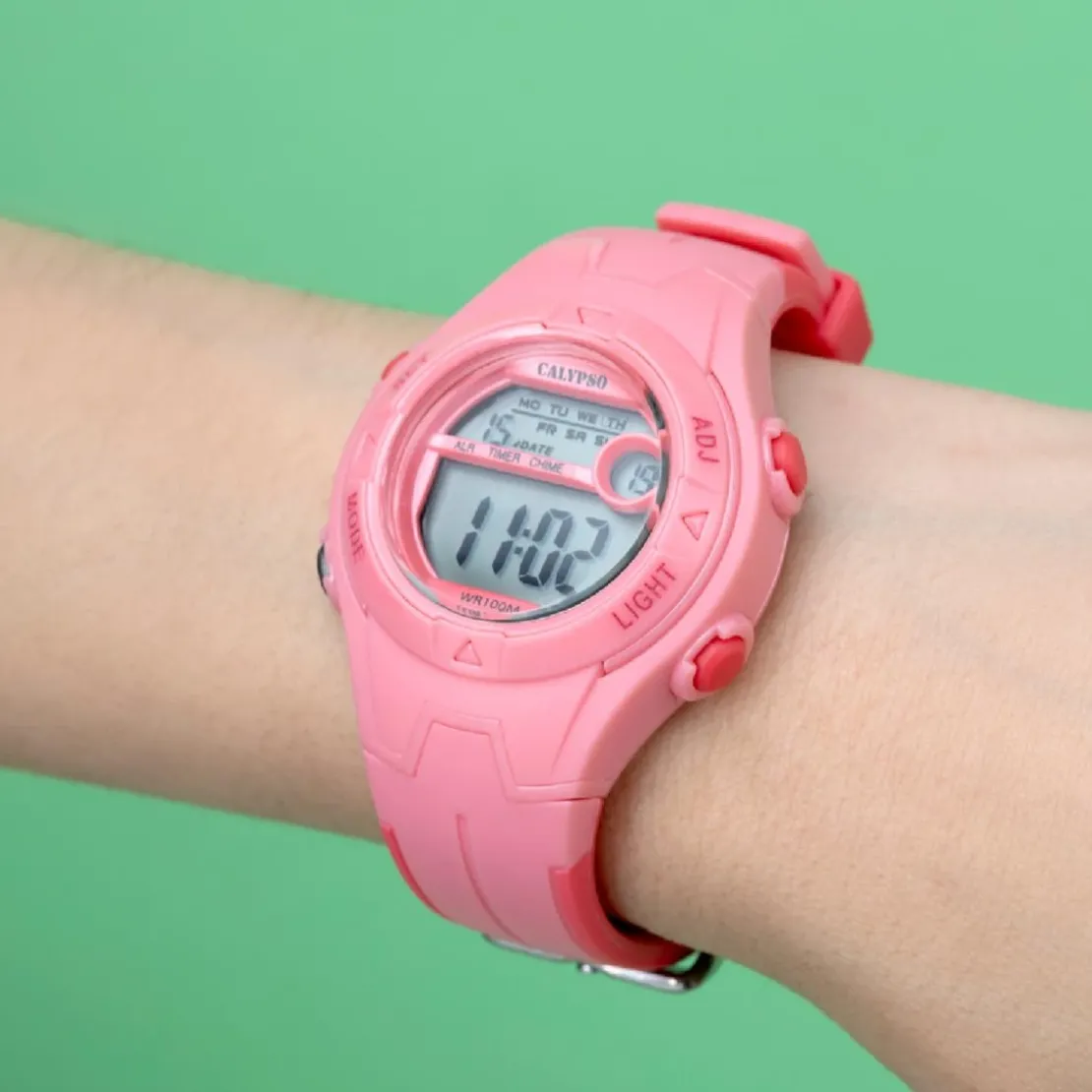 CalypsoMontre Mixte Calypso Junior Collection - K5849-1 Bracelet Silicone Rose
