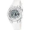 CalypsoMontre Mixte Calypso Junior K5571-1 - Bracelet Silicone Blanc