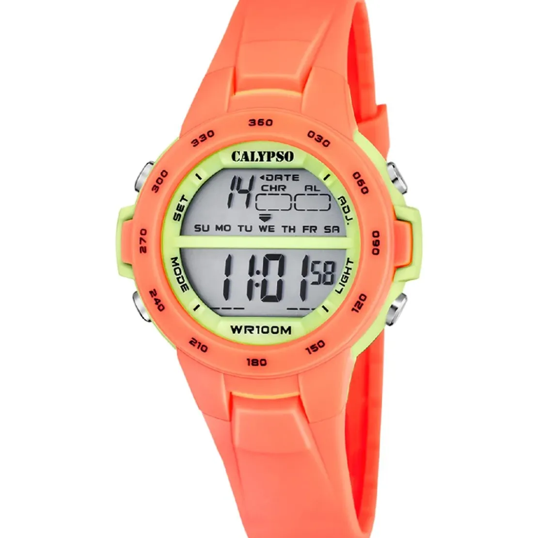 CalypsoMontre Mixte Calypso Junior Collection - K5850-4 Bracelet Silicone Orange