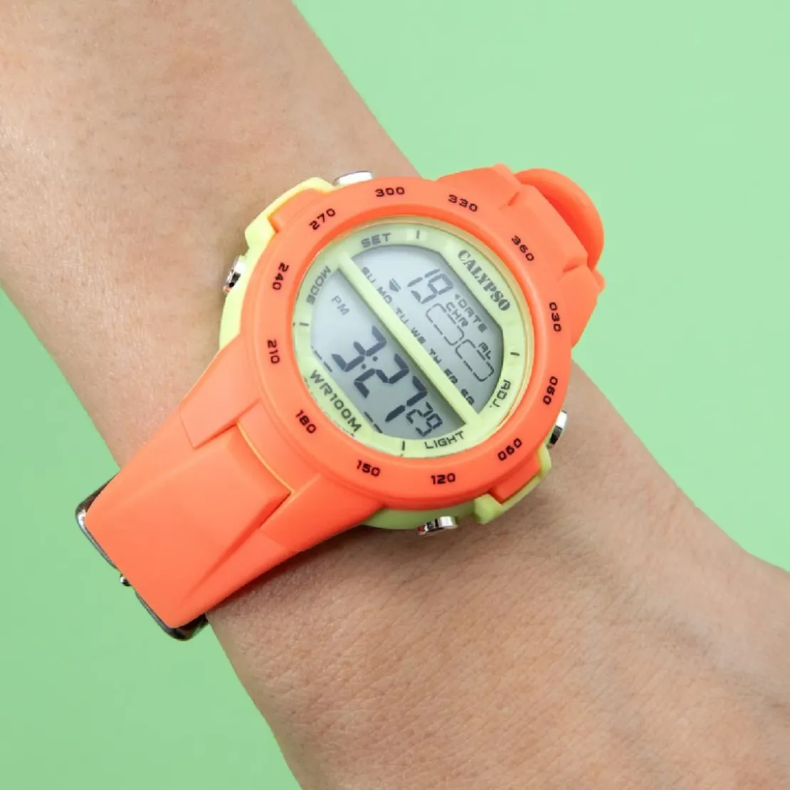 CalypsoMontre Mixte Calypso Junior Collection - K5850-4 Bracelet Silicone Orange
