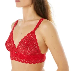 Camille Cerf x Pomm PoireSoutien-gorge triangle sans armatures coquelicot Intrépide-rouge