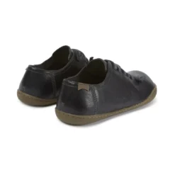 CamperBasket basse Peu noir en cuir