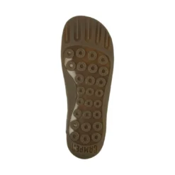 CamperBasket basse Peu noir en cuir