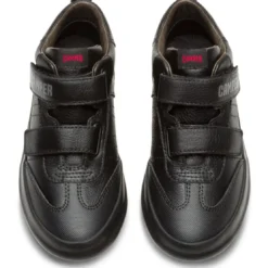 CamperBaskets montants enfant - Pursuit Kids noir en cuir
