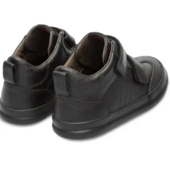CamperBaskets montants enfant - Pursuit Kids noir en cuir