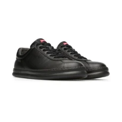 CamperBaskets Runner noir en cuir