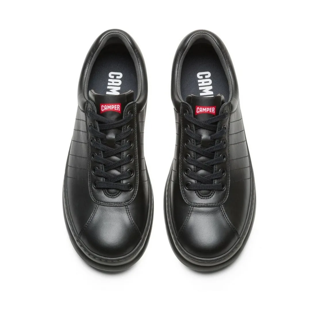 CamperBaskets Runner noir en cuir