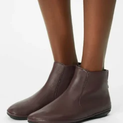 CamperBottines Femme - Right Nina bordeaux en cuir