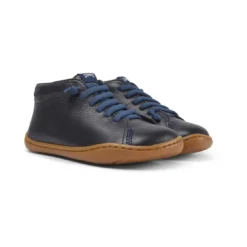 CamperBottines garçon bleu marine en cuir
