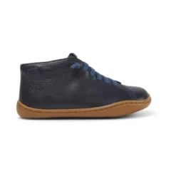 CamperBottines garçon bleu marine en cuir