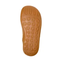 CamperBottines marrons à lacets jaunes enfant - Peu Cami Kids marron clair en cuir