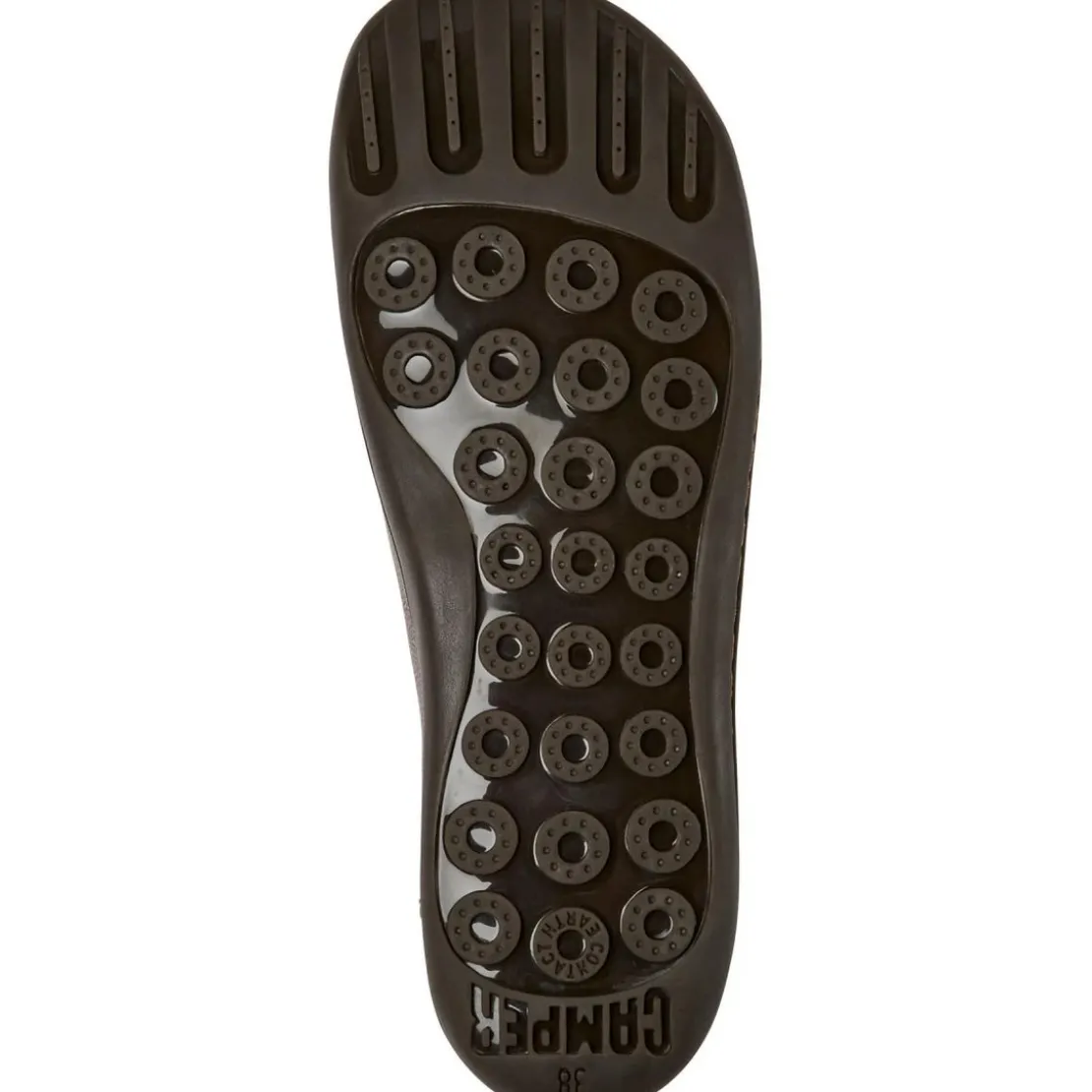 CamperChaussures Femme - Peu Cami marron foncé en cuir