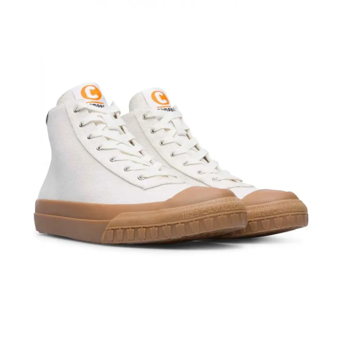 CamperSneaker Bootie Femme Camaleon blanc en coton
