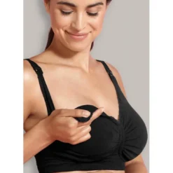 CarriwellSoutien-gorge de grossesse et allaitement rembourré Carri-Gel - Noir Carriwell
