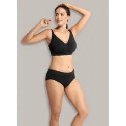 CarriwellSoutien-gorge de grossesse et allaitement rembourré Carri-Gel - Noir Carriwell