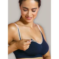 CarriwellSoutien-gorge de grossesse et allaitement doux - Bleu Carriwell