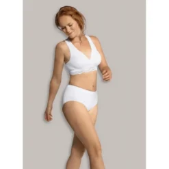 CarriwellSoutien-gorge de grossesse et allaitement cache-c?ur - Blanc Carriwell en coton