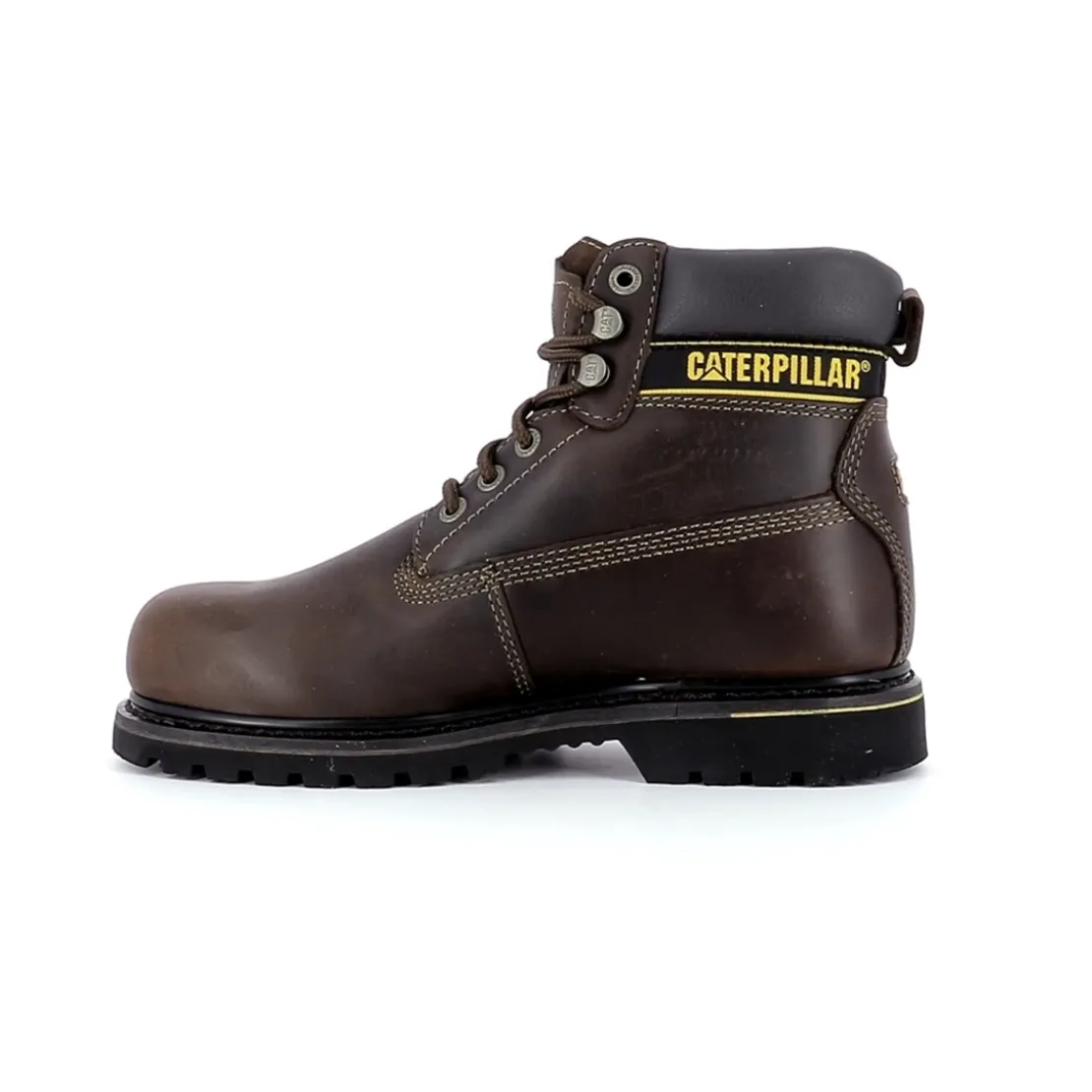 CaterpillarBoots à lacets homme HOLTON marron foncé en cuir