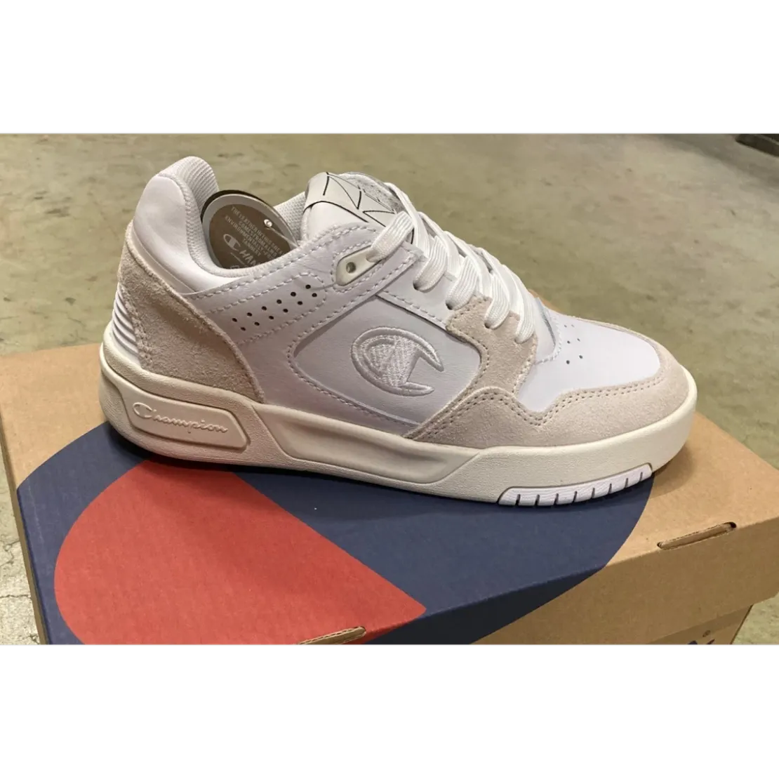 ChampionBasket Femme - Blanche en cuir