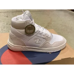 ChampionBaskets montantes homme blanc en cuir