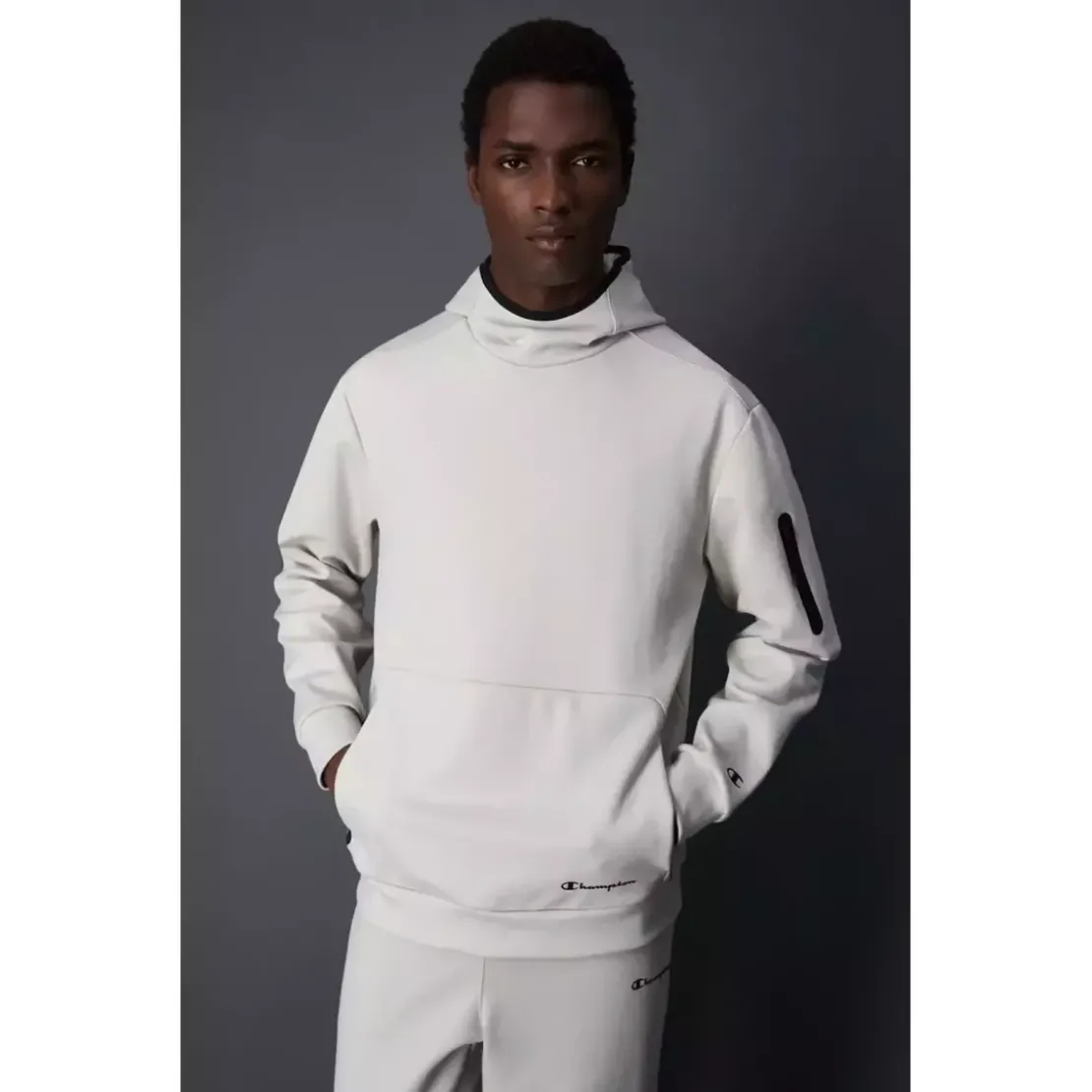 ChampionSweatshirt Homme à capuche blanc