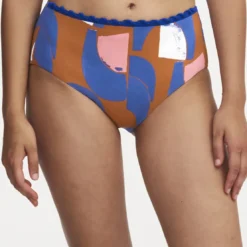 Chantelle BainCulotte haute - Multicolore bleu- TRIBE